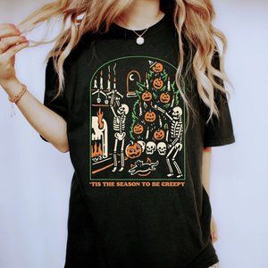 Gildan "Tis The Season To Be Creepy" Unisex T-Shirt / Black M-2XL
